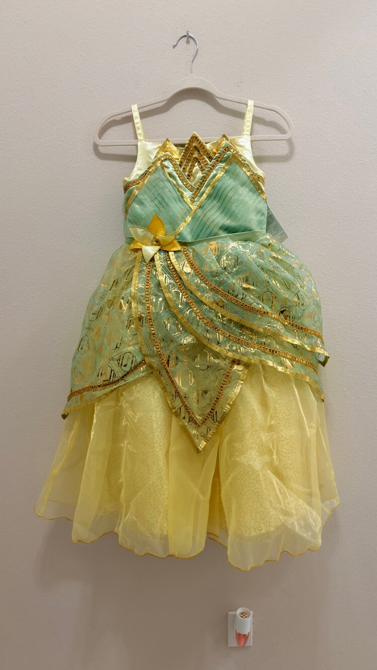 Disney Parks Princess Tiana Costume Dress – Youth Size 7/8 NWT